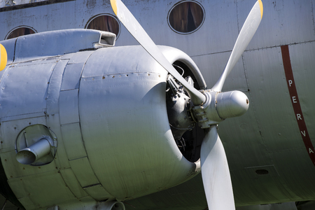 ISTANBUL, TURKEY - 4 APRIL, 2017: Museum of aviation in Istanbul is represented by a large collection of military civil aircraft and also the history of aviation in Turkeyのeditorial素材