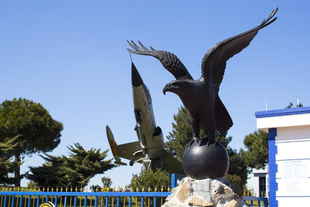 ISTANBUL, TURKEY - 4 APRIL, 2017: Museum of aviation in Istanbul is represented by a large collection of military civil aircraft and also the history of aviation in Turkeyのeditorial素材