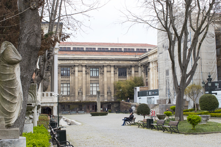 ISTANBUL, TURKEY - 4 APRIL, 2017: Museum of Archeology in Istanbul, ancient exhibits of ancient empires inhabiting the territory of present-day Turkeyのeditorial素材