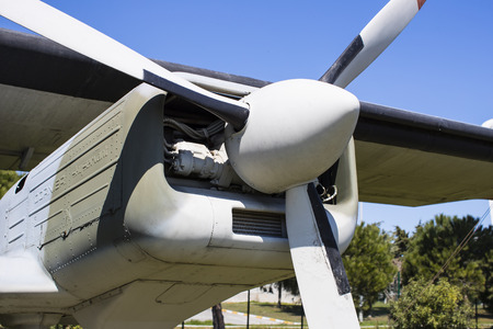 ISTANBUL, TURKEY - 4 APRIL, 2017: Museum of aviation in Istanbul is represented by a large collection of military civil aircraft and also the history of aviation in Turkeyのeditorial素材