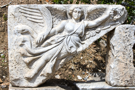 The ruins of the ancient antique city of Ephesusの写真素材