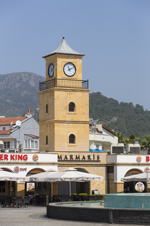 MARMARIS, TURKEY - 2 MAY, 2017: Streets of the resort town of Marmaris with monumentsのeditorial素材