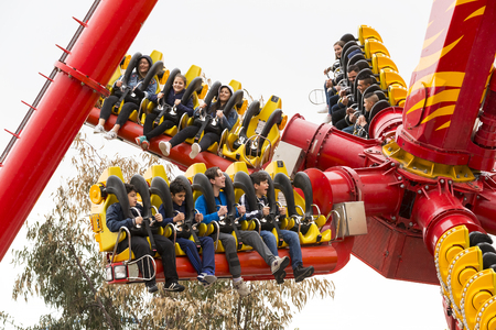 ISTANBUL, TURKEY - 8 APRIL, 2017: Vialand themed entertainment amusement parkのeditorial素材