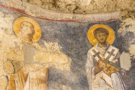 Elements of church architecture Nicholas in Demre, Turkeyのeditorial素材