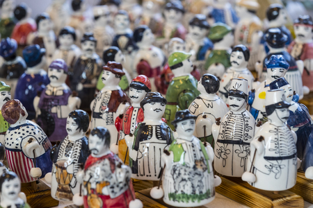 BUDAPEST, HUNGARY - 20 AUGUST 2017: Traditional folk fair in honor of St. Istvan and the first hlet in Hungary with folk craftsmen.Budapest. Hungaryのeditorial素材