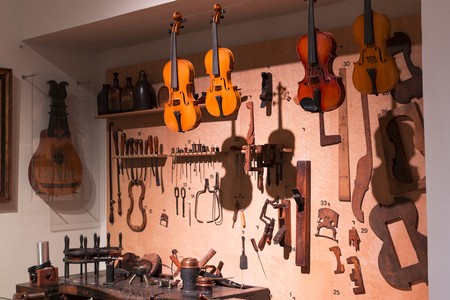 VIENNA, AUSTRIA - 24 AUGUST 2017: The technical museum in Vienna exhibits the production of energy industry machinery.のeditorial素材