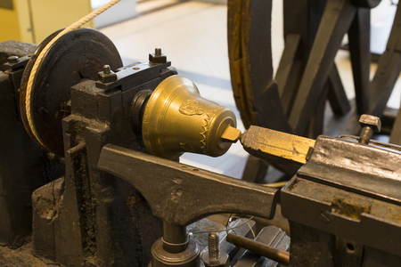 VIENNA, AUSTRIA - 24 AUGUST 2017: The technical museum in Vienna exhibits the production of energy industry machinery.のeditorial素材