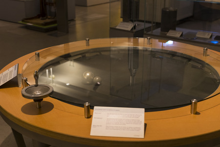 VIENNA, AUSTRIA - 24 AUGUST 2017: The technical museum in Vienna exhibits the production of energy industry machinery.のeditorial素材