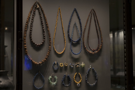 VIENNA, AUSTRIA - 23 AUGUST 2017: Exhibits and expositions in the Museum of Natural History, Vienna.のeditorial素材