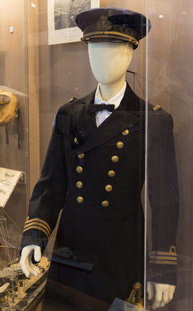 BUDAPEST, HUNGARY - 22 AUGUST 2017: Museum of the history of the military of the Hungarian army with historical exhibits and compositions on the theme of war.のeditorial素材