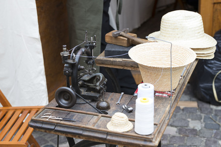 BUDAPEST, HUNGARY - AUGUST 19, 2017: Traditional folk fair in honor of Saint IstvÃ¡n and the first bread in Hungary with folk masters. Budapest. Hungaryのeditorial素材