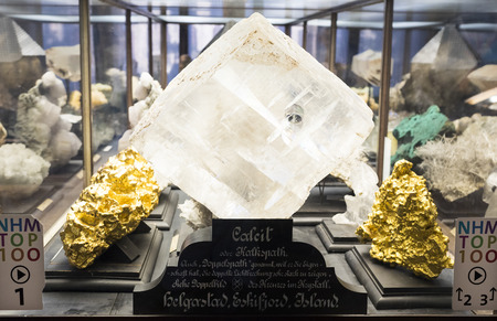 VIENNA, AUSTRIA - 23 AUGUST 2017: Exhibits and expositions in the Museum of Natural History, Vienna.のeditorial素材