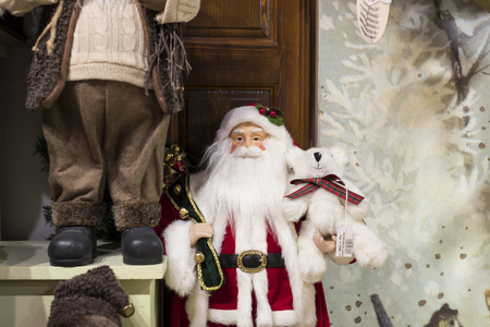 BUDAPEST, HUNGARY. 23 JUNE, 2017: Christmas shop of souvenirs and jewelry in the town of Sainte-Andr in Hungary.のeditorial素材
