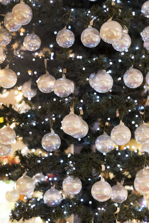 BUDAPEST, HUNGARY. 23 JUNE, 2017: Christmas shop of souvenirs and jewelry in the town of Sainte-Andr in Hungary.のeditorial素材