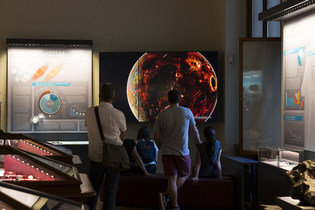 VIENNA, AUSTRIA - 23 AUGUST 2017: Exhibits and expositions in the Museum of Natural History, Vienna.