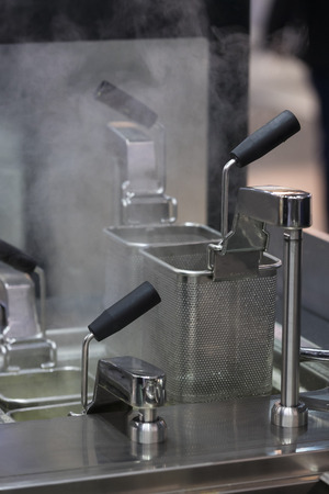 Deep frying surface for cooking in oilの写真素材