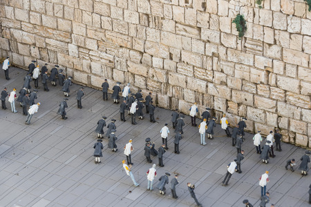 LATRUN, ISRAEL - 23 NOVEMBER 2017: Museum of miniature architectural landmarks of Israel in the open air.のeditorial素材