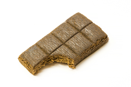 Bars of medical hematogen on a white background close-up shotの写真素材