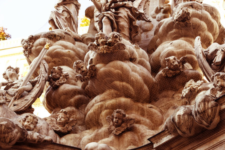 23 AUGUST 2017, VIENNA, AUSTRIA: Architectural elements of the plagueのeditorial素材