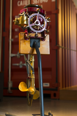 BARCELONA, SPAIN - 11 JANUARY 2018: Expositions in the naval museum located in the city of Port Vell area of ??Barcelona.のeditorial素材