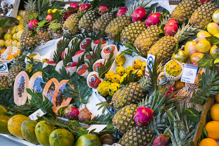 MADRID, SPAIN - 28 MARCH, 2018: Mercado San Miguel market with food courts and delicacies is a popular place among tourists and city dwellers.のeditorial素材