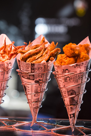 MADRID, SPAIN - 28 MARCH, 2018: Sightseeing market of San Miguel customer service.のeditorial素材