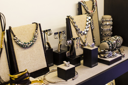 MADRID, SPAIN - 28 MARCH, 2018: The store of the Spanish firm of jewelry and costume jewelry UNOde50 on the central square of the capital.のeditorial素材