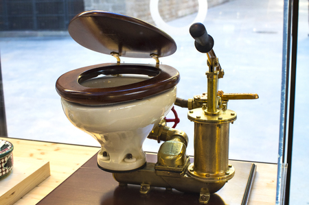 BARCELONA, SPAIN - 11 JANUARY 2018: Expositions in the naval museum located in the city of Port Vell area of ??Barcelona.のeditorial素材