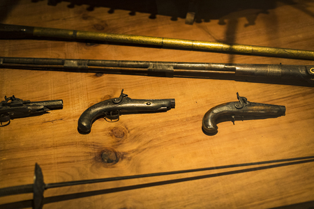 BARCELONA, SPAIN - 11 JANUARY 2018: Expositions in the naval museum located in the city of Port Vell area of ??Barcelona.のeditorial素材