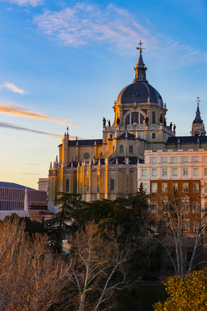 Elements of the architecture of Spain's capital city of Madrid.のeditorial素材