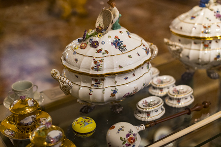 4 JUNE 2018, MILAN, ITALY: Museum of the Poldis Pezzoli, exposition of luxury from the collections of the nobility of Milan.のeditorial素材