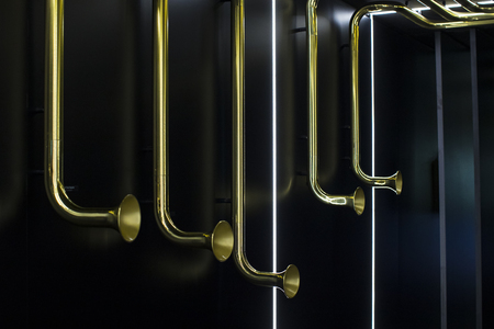 MADRID, SPAIN - 25 MARCH, 2018: The Museum of the Real Madrid Football Club cups and awards the club.のeditorial素材