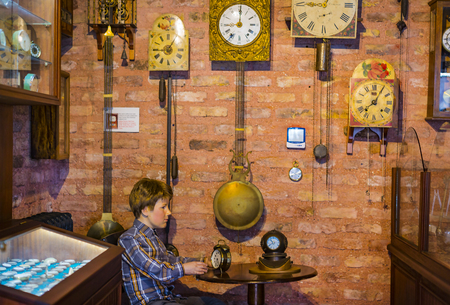 ISTANBUL, TURKEY - 5 JUNE, 2016: Industrial Museum Rahmi Koc Istanbul presents a collection of achievements of the worldのeditorial素材