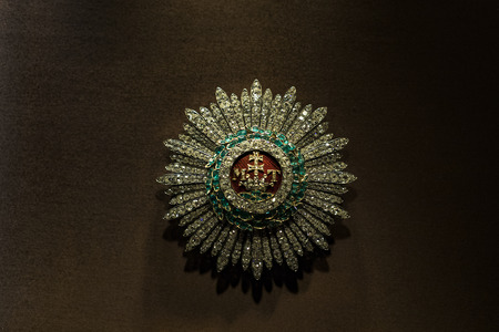 3 SEPTEMBER 2018, VIENNA, AUSTRIA: Treasury of the Habsburg dynasty Museum Hofburg palace in Vienna Austria.のeditorial素材