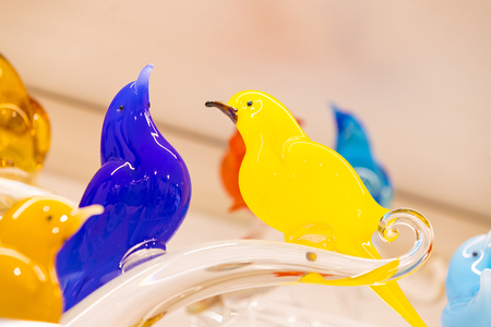 Murano glassware for decorative decoration is shot close-up.の写真素材