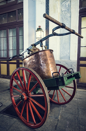 MADRID, SPAIN - 27 MARCH, 2018: Interior carriages of the train in the museum of the railway in Madrid.のeditorial素材