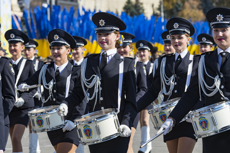 KHARKIV, UKRAINE - 14 OCTOBER, 2018: Defender of Ukraine.のeditorial素材