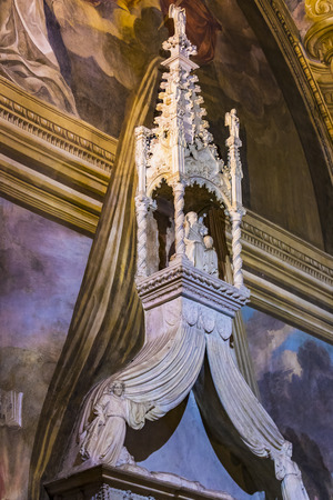 MILAN, ITALY - 4 JUNE 2018: The Interior of the Basilica of St. Paul. Ambrose in Milan.のeditorial素材