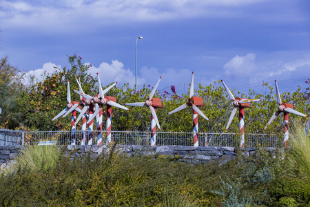 LATRUN, ISRAEL - 23 NOVEMBER 2017: Museum of miniature architectural landmarks of Israel in the open air.のeditorial素材