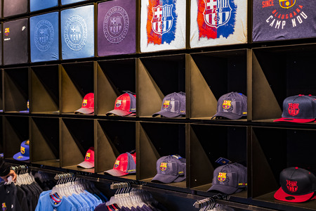 BARCELONA, SPAIN - 12th JANUARY 2018 Official Storeのeditorial素材