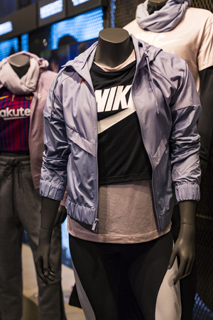 BARCELONA, SPAIN - 12th JANUARY 2018 Official Storeのeditorial素材