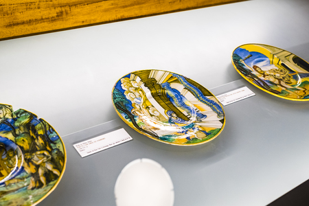 MILAN, ITALY - 6 JUNE 2018: The exposition of the luxury belongings of the nobles of Milan is exhibited in the Sforza Castle Museum.のeditorial素材