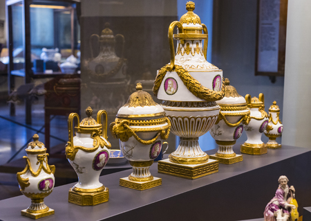 MILAN, ITALY - 6 JUNE 2018: The exposition of the luxury belongings of the nobles of Milan is exhibited in the Sforza Castle Museum.のeditorial素材