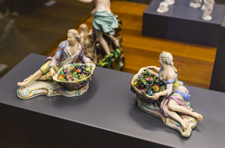 MILAN, ITALY - 6 JUNE 2018: The exposition of the luxury belongings of the nobles of Milan is exhibited in the Sforza Castle Museum.のeditorial素材