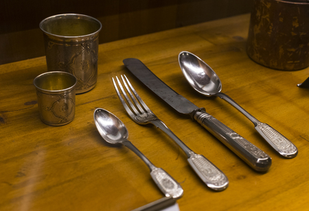 MILAN, ITALY - 6 JUNE 2018: The exposition of the luxury belongings of the nobles of Milan is exhibited in the Sforza Castle Museum.のeditorial素材