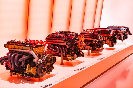 MUNICH, GERMANY - NOVEMBER 24, 2018: Exhibition of the BMW Museum.のeditorial素材