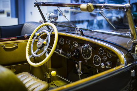 MUNICH, GERMANY - NOVEMBER 26, 2018: Collection of historically known Deutsches Museum Verkehrszentrum.のeditorial素材