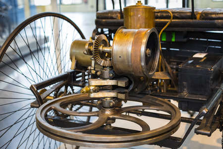 MUNICH, GERMANY - NOVEMBER 26, 2018: Collection of historically known Deutsches Museum Verkehrszentrum.のeditorial素材