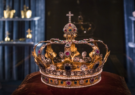 MUNICH, GERMANY - NOVEMBER 27, 2018: Values ??and artifacts of the Bavarian kingdom in Munich.のeditorial素材