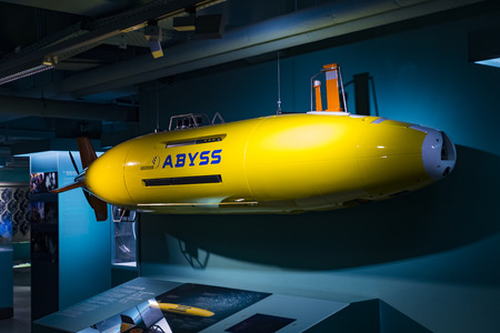 MUNICH, GERMANY - NOVEMBER 26, 2018: The German Museum of Science and Technology presents the history of shipbuilding and marine science.のeditorial素材